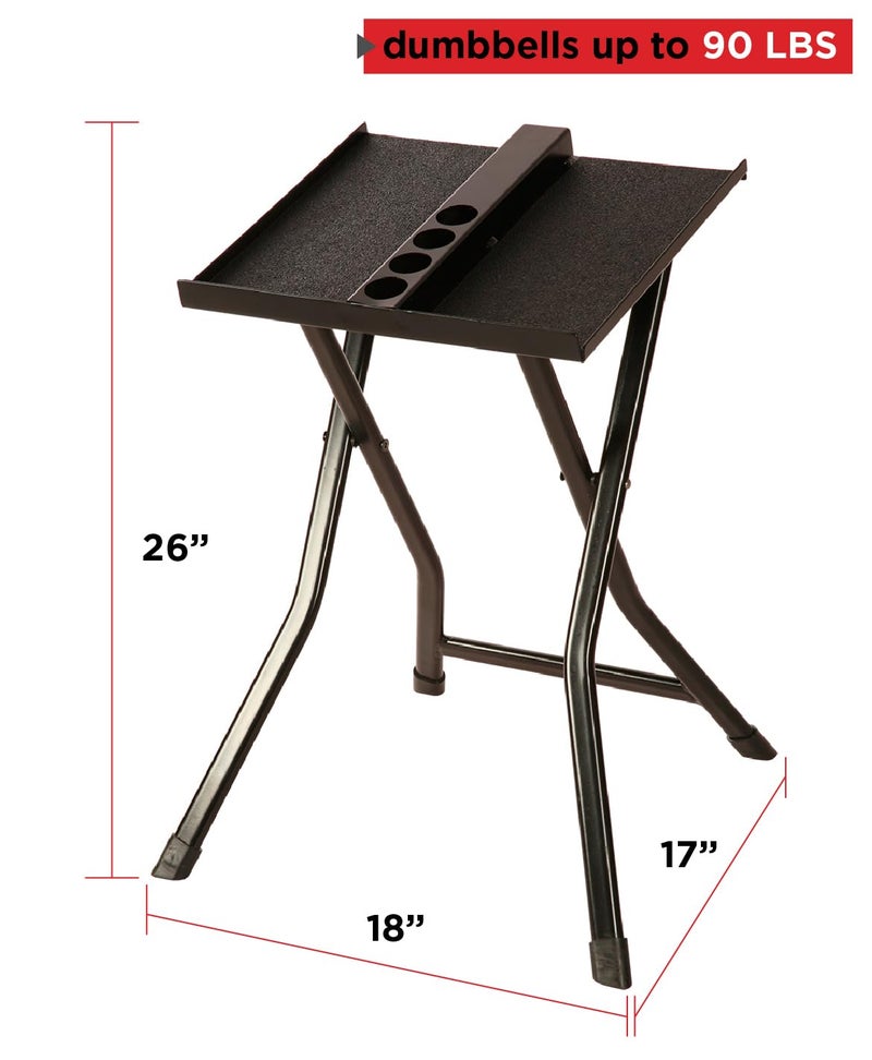 PowerBlock Large Compact Stand, Dumbbell Rack & Weight Rack, Folds Flat for Easy Storage, Use Expandable Dumbbells, Home Gym Strength Training - Image 3